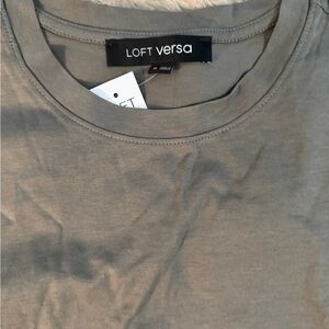 LOFT Versa Relaxed Jersey Crew Tee Short Sleeve Minimalist Layering Versatile